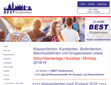 Tablet Screenshot of best-studienreisen.de